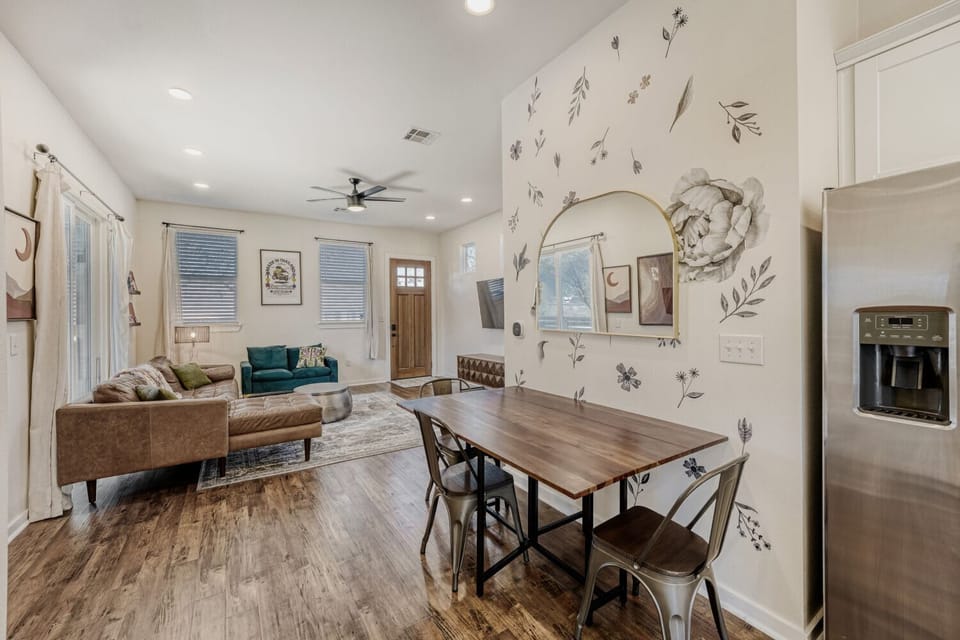 Open-concept design perfect for meals, conversation, and gathering.
