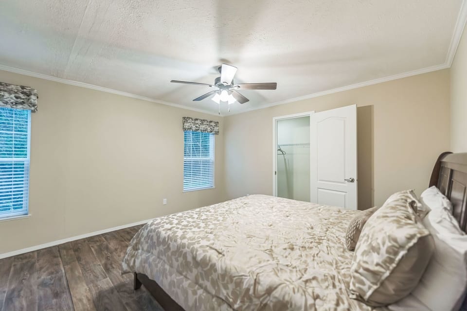 Ceiling Fan, Indoors, Bed, Furniture, Home Decor