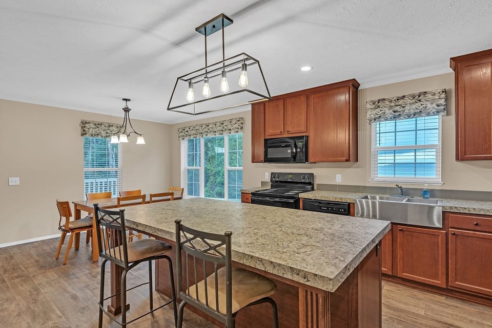 Indoors, Kitchen, Lamp, Floor, Dining Table