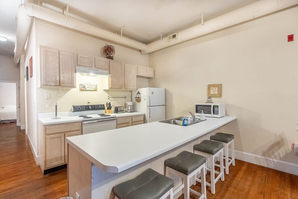 Fully stocked kitchen