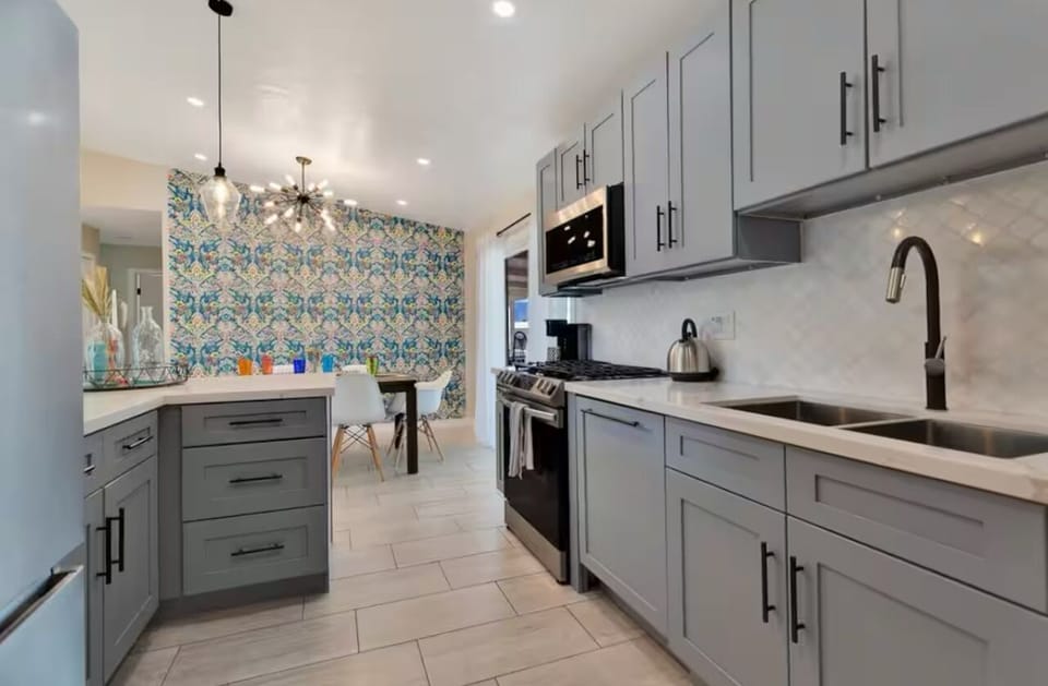 Modern fully equipped kitchen with everything you need to cook delicious meals 