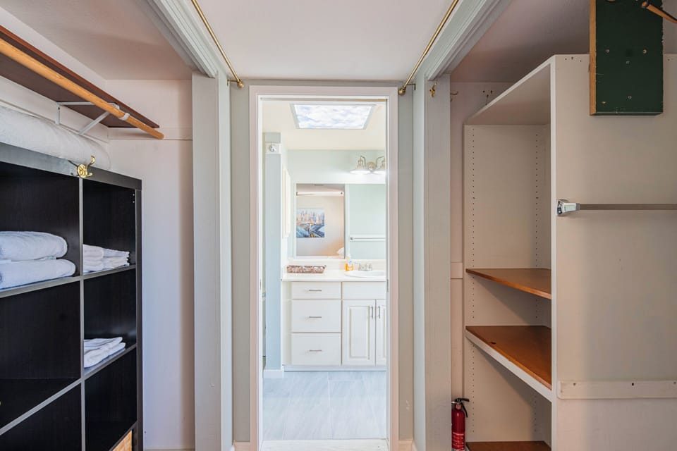 Master bathroom/closet