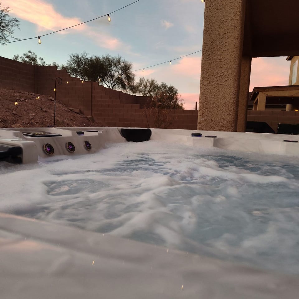Sunset Hot Tub View