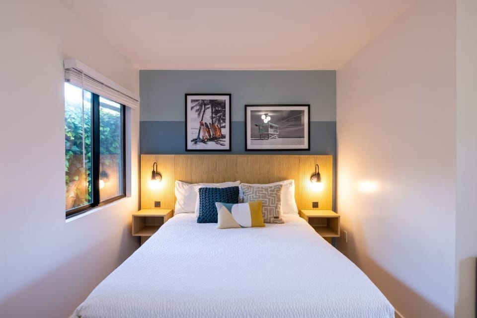 King bed in Master bedroom.