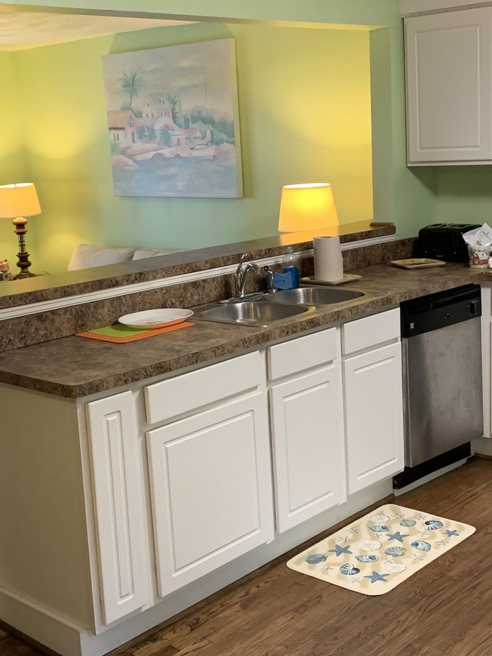 Indoors, Floor, Flooring, Lamp, Furniture