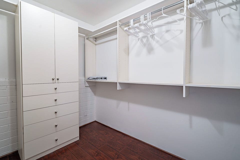 The Master Closet has tons of Space