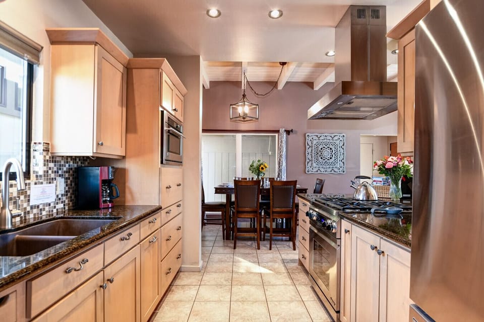 Main House Kitchen Area - plenty of counter space, and all the tools you need to cook up your favorite meals