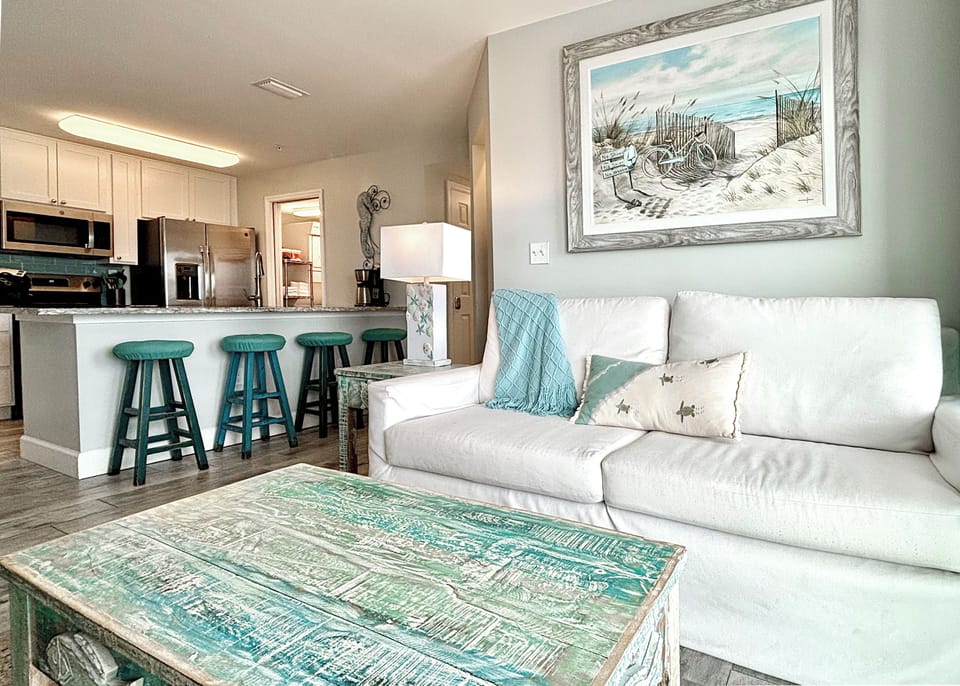 Happy Turtle Living Room and Kitchen area