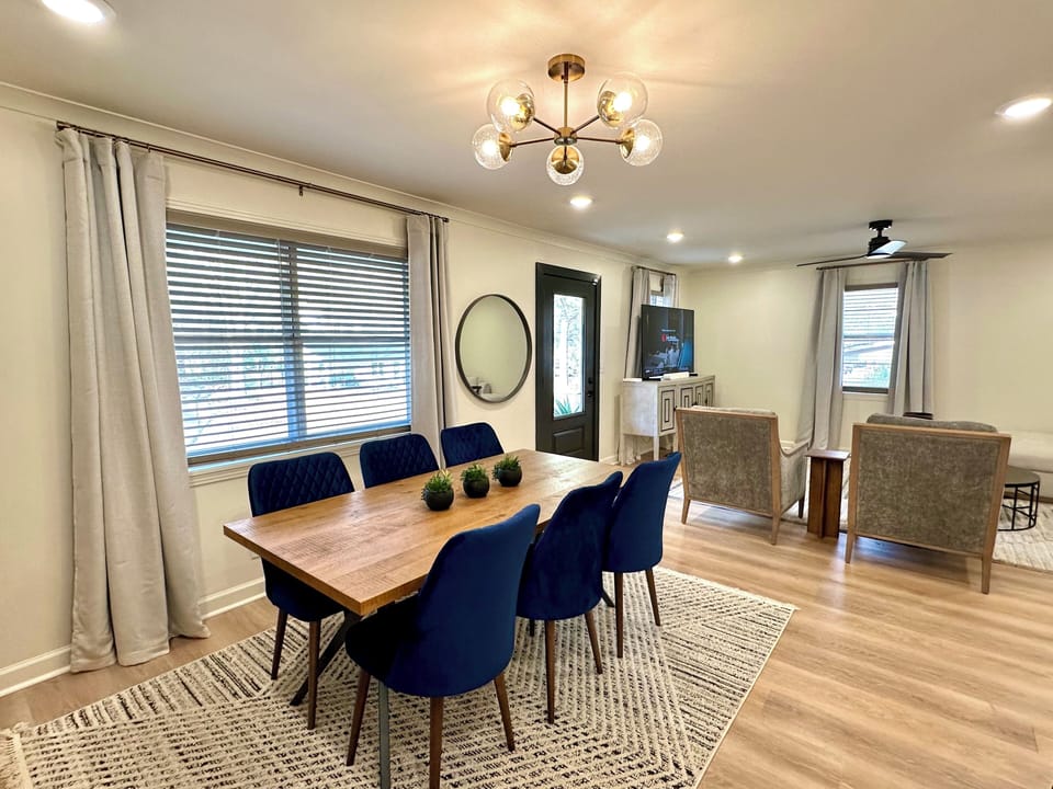 New furnishings & appliances. Enjoy the open kitchen, dining & living area.