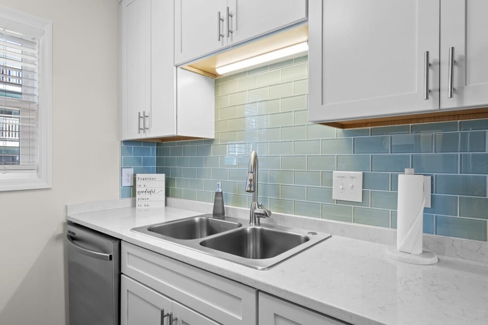 Updated kitchen with all stainless steel appliances