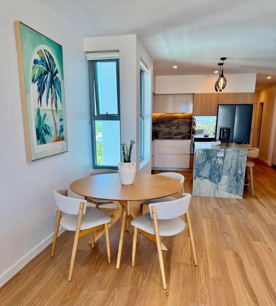 The dining area.