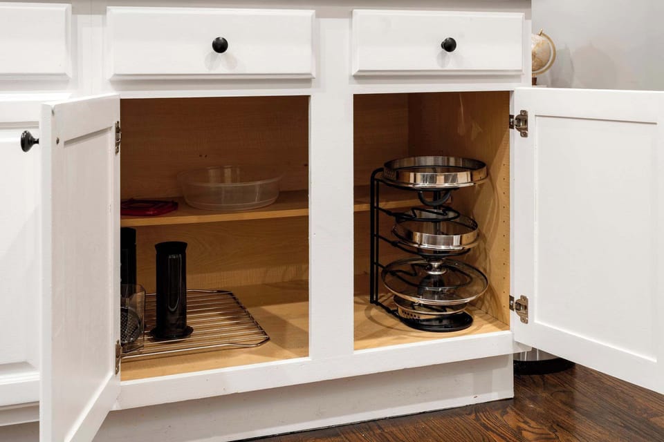 Practical kitchen cart adding extra surface space and everyday convenience.