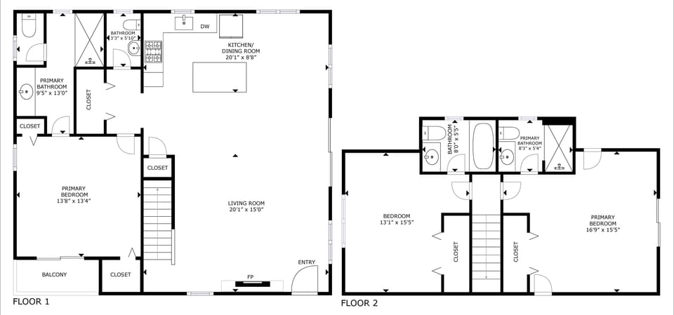 This detailed floor plan shows your spacious two-story layout with open living areas, multiple bedrooms, and well-appointed bathrooms.
