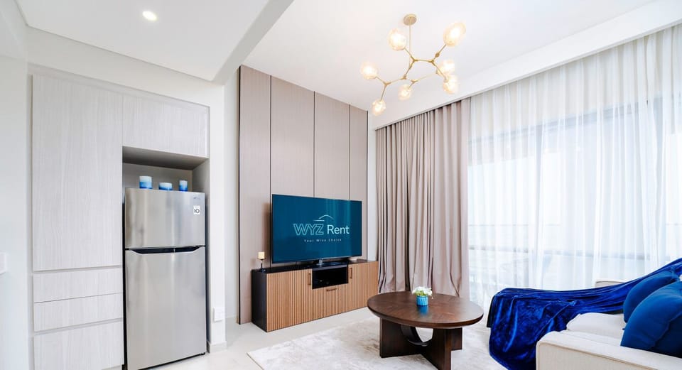 Whether you're binge-watching your favorite series on the flat-screen TV or catching up on a good book, this space is designed for ultimate coziness.