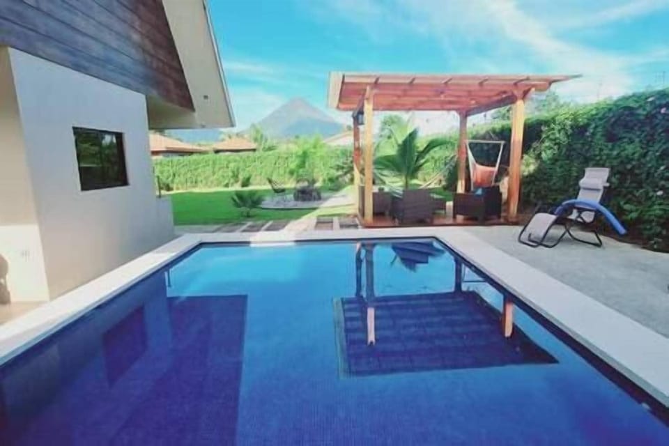 pool and Volcano view 