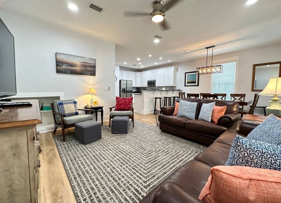 Living area at the front of the home with ample seating