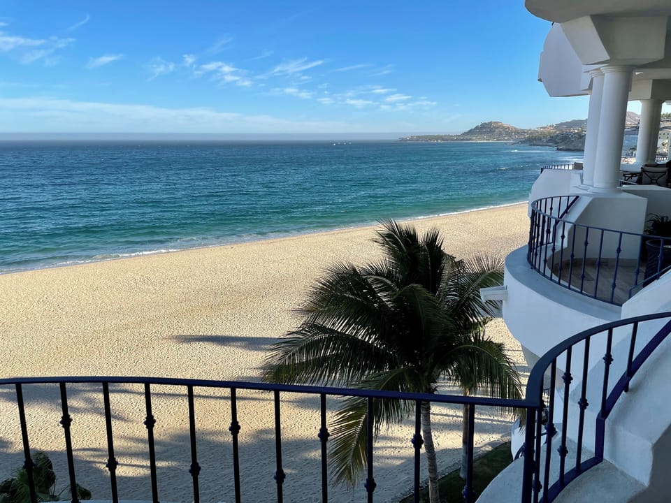 Costa Azul beach.  Several restaurants 10-12 minute walk down the beach.