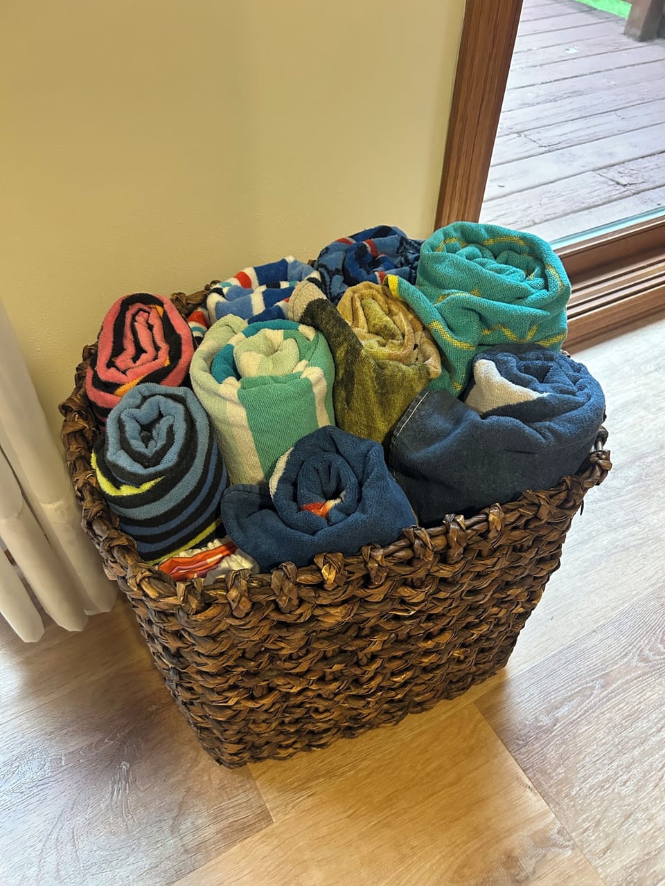 Beach towels for use during your stay