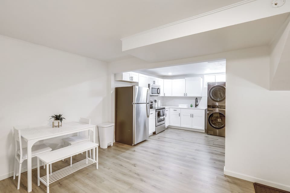 Kitchen | Central A/C & Heating | In-Unit Laundry