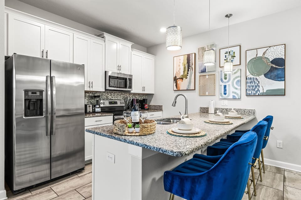 Enjoy a fully loaded kitchen for your convenience.