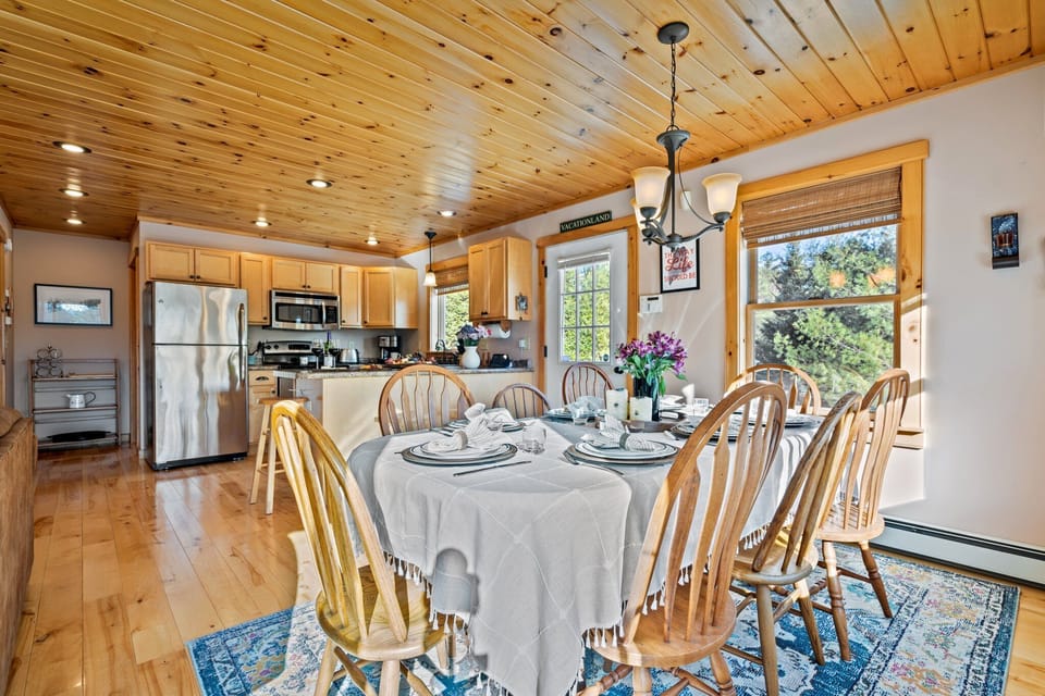 This dining space is ready for your gatherings, big or small.