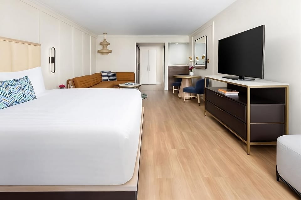 Enjoy extra breathing room with sleek storage and seating.