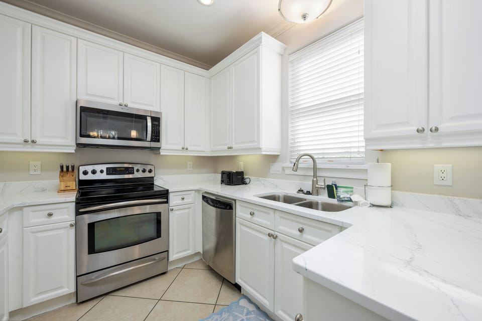 newly remodeled kitchen.