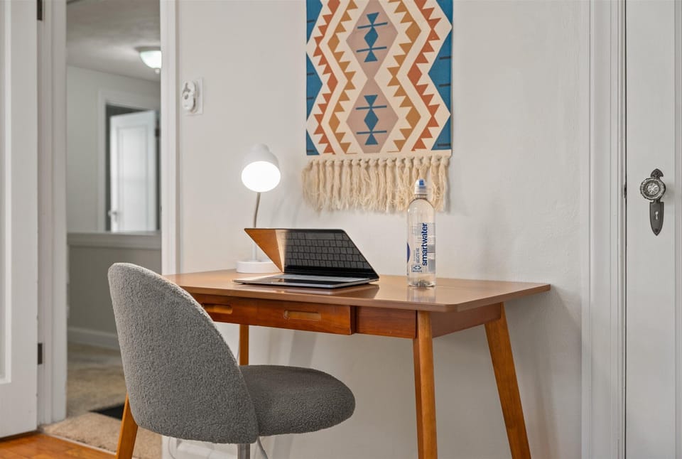 Dedicated workspace in the bedroom