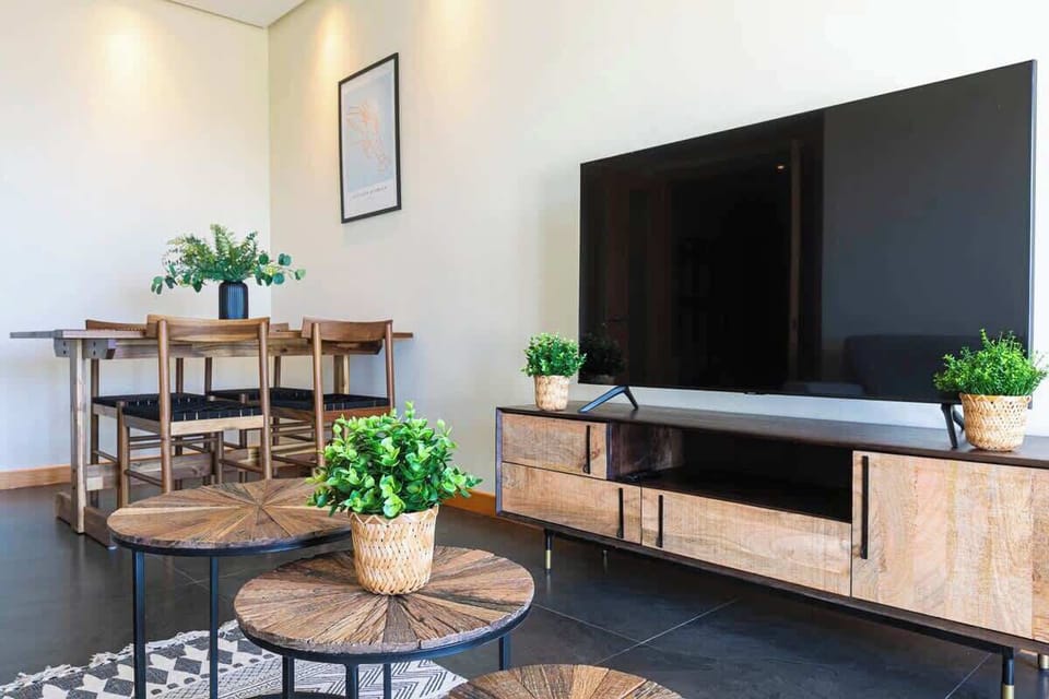 Dining area and tv