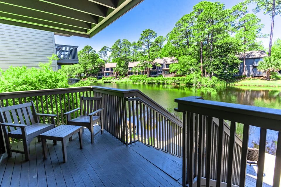 Breathe in lake breezes from your private balcony perch.