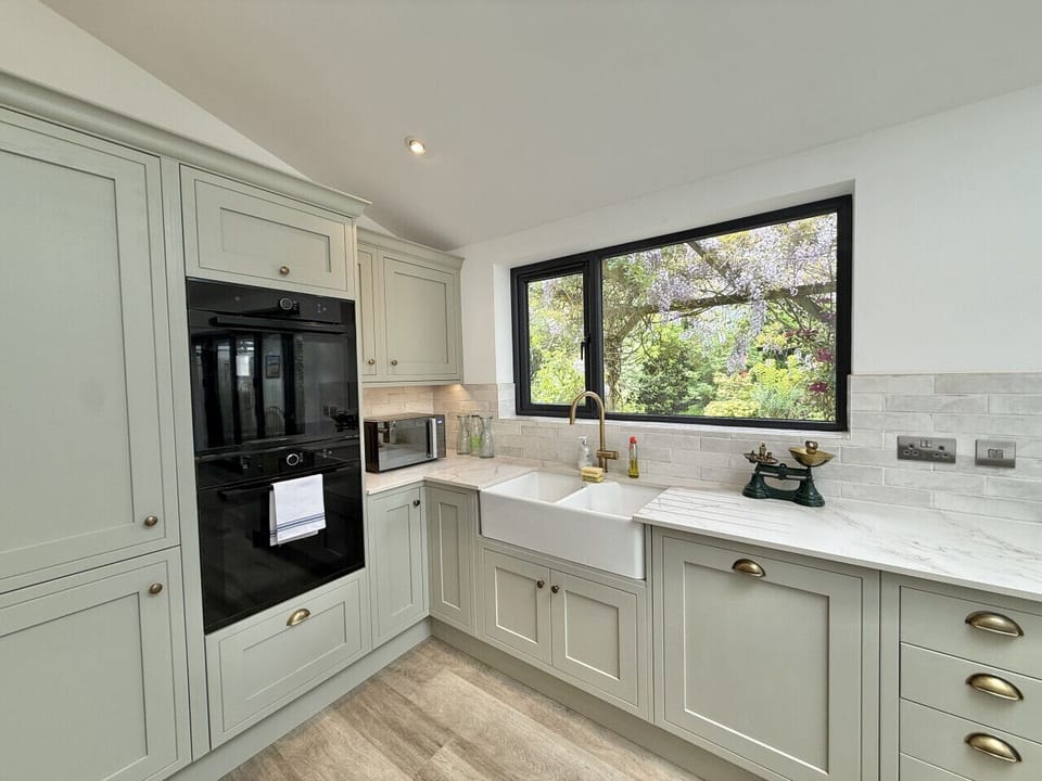 Open plan kitchen/diner with garden access