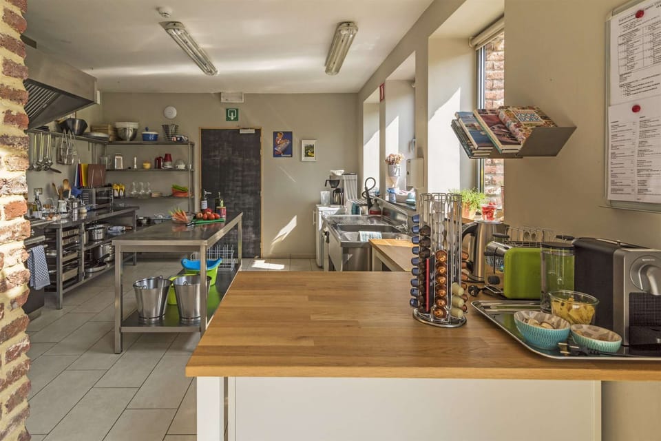 an open kitchen