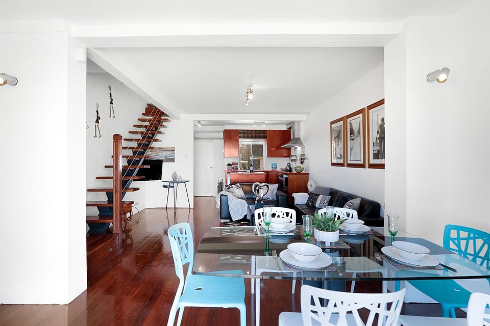 Open plan lounge, dining and kitchen areas