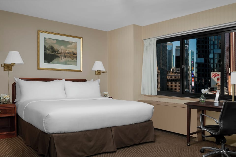 Bedroom with a comfortable King size bed