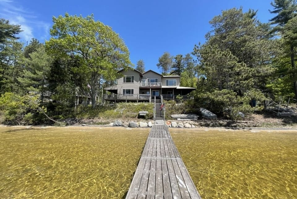 View of the house from the end of the dock!