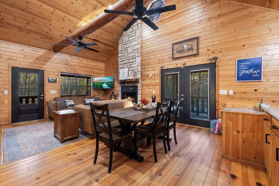 "The cabin table is set for comfort, warmth, and delicious memories."