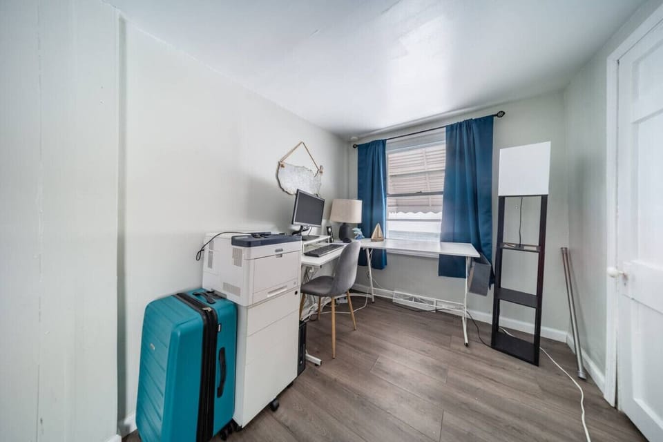 Get your work done at the large work area provided in the master bedroom
