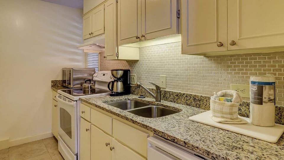 Enjoy relaxed dining steps from the living area and patio.
