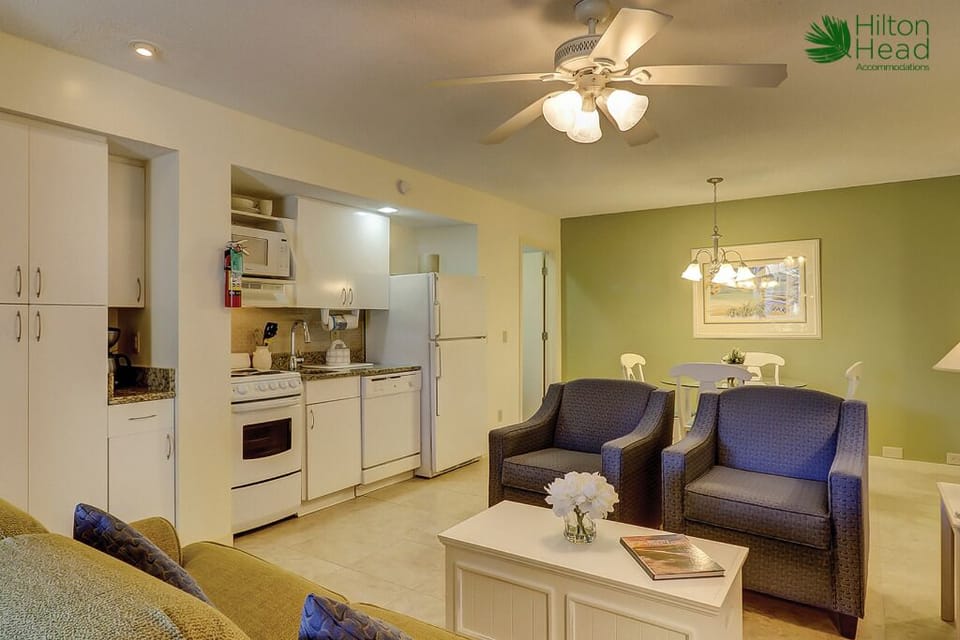 Enjoy open-concept living with a kitchen made for easy stays.