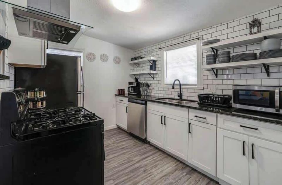 Completely renovated kitchen.