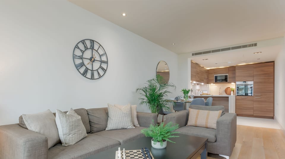 The apartment has small details that create a sense of homeliness