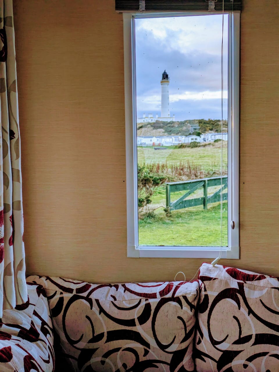 Unwind with a cup of tea while soaking in the stunning lighthouse views.