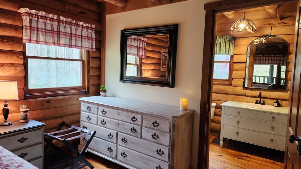 Master bedroom with full bath