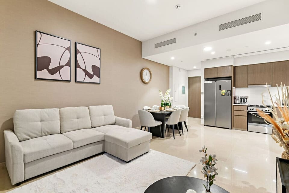 Living Room: Stylish space with modern decor, perfect for relaxation and entertaining!