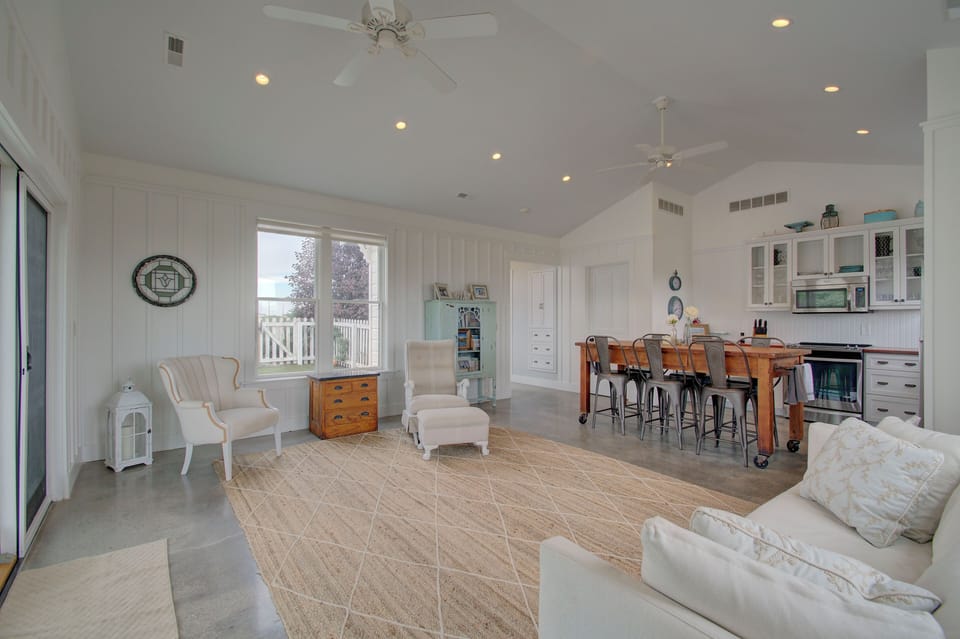 Inside pool house
