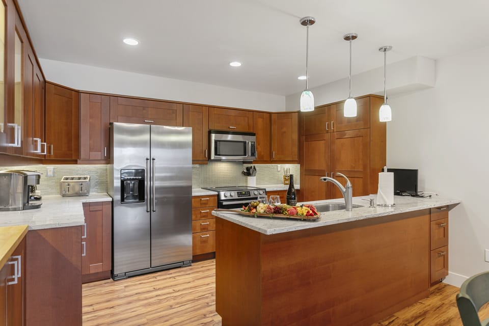 Indoors, Kitchen, Refrigerator, Microwave, Oven