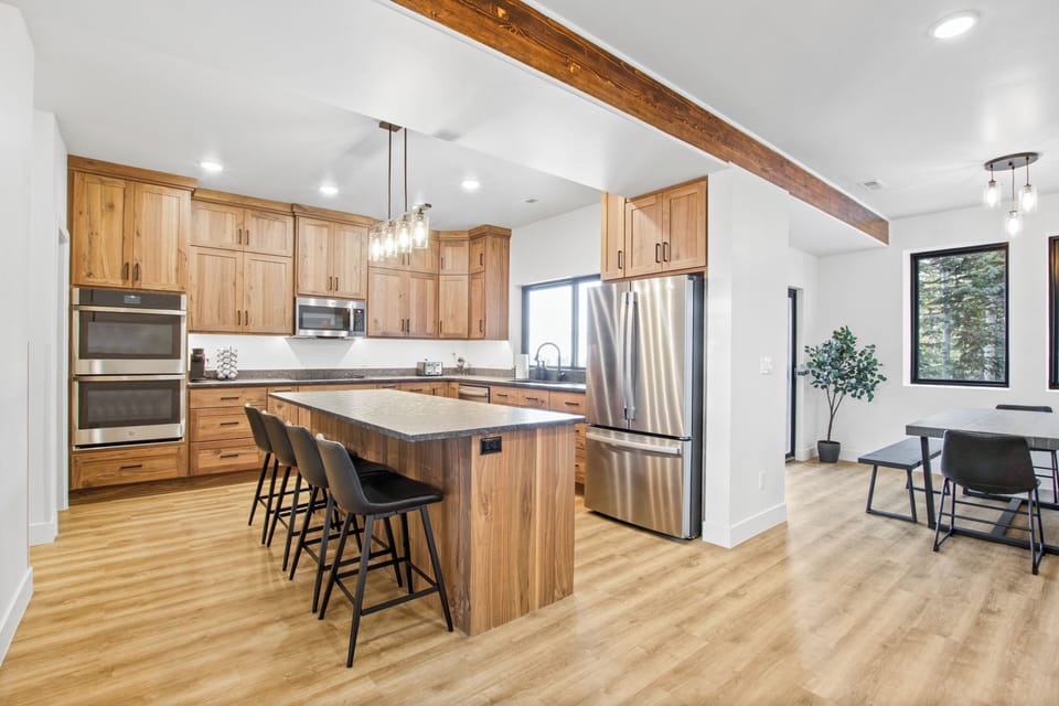 Enough space for the family chef and still connect with others in the living room