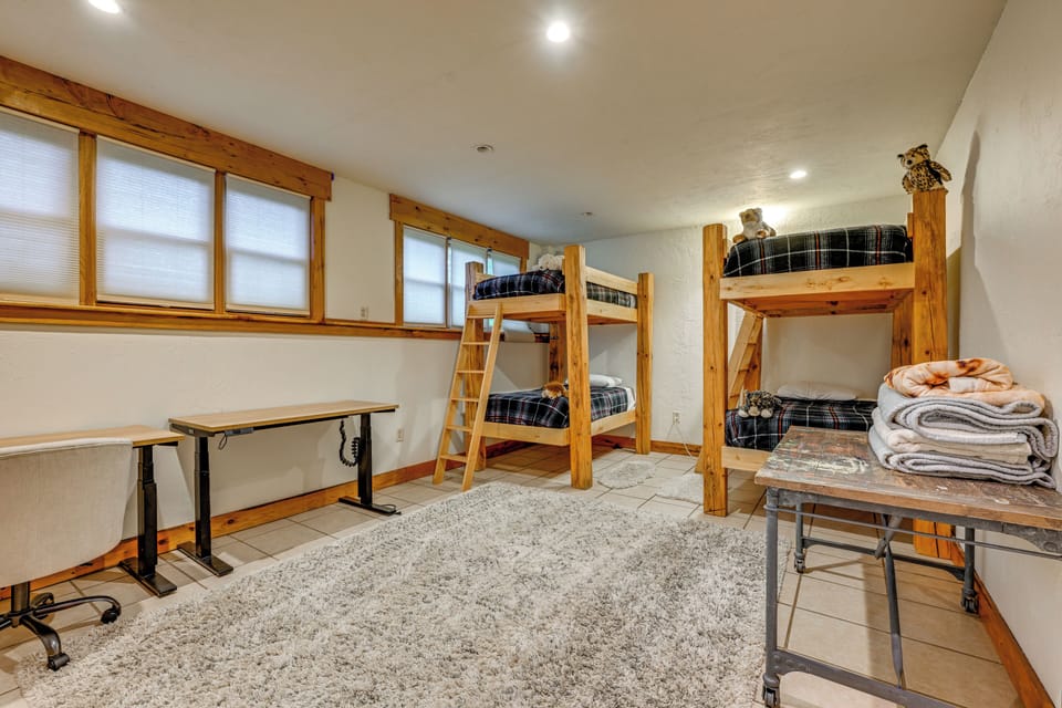 Bedroom 5 | 2 Twin Bunk Beds | Basement Level
