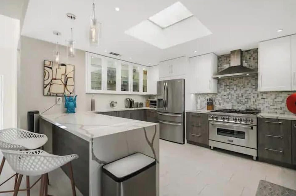 Kitchen with new appliances