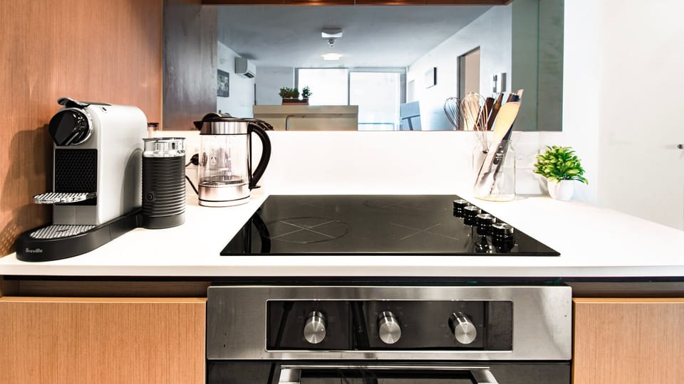 Coffee maker and Stove